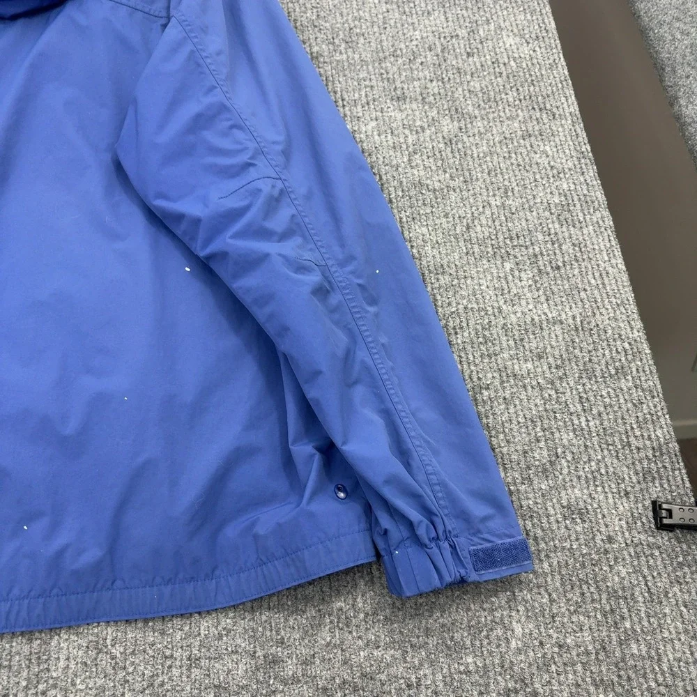LL Bean Jacket Mens XL Tall Blue Nylon Hooded Full Zip Gorpcore Outdoor Hiking
